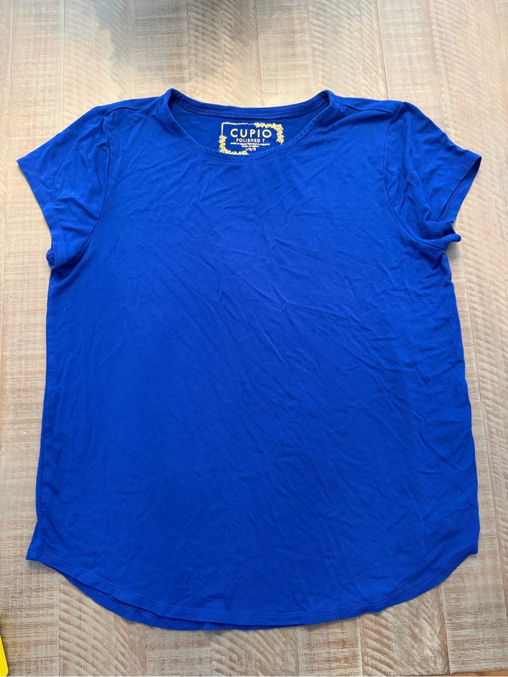 Cupio Royal Blue Short Sleeve Crewneck Top